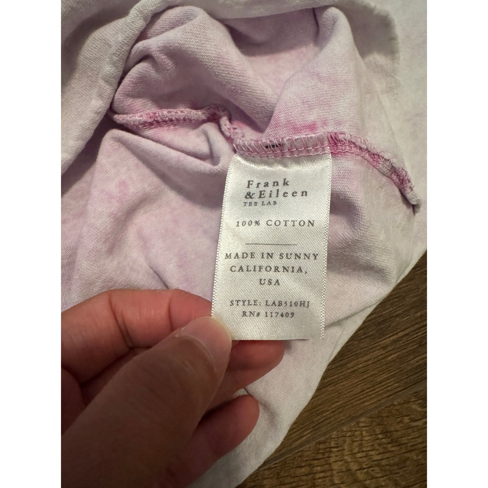 Frank & Eileen Lavender Stain Popover Henley Tee Lab Purple Cotton Polo Shirt XS - Picture 4 of 6
